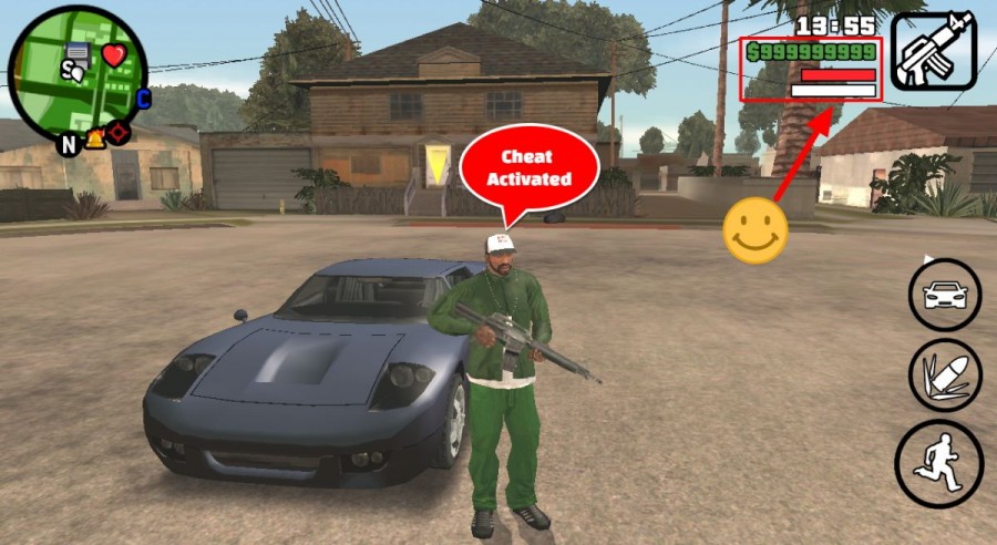 Liste der GTA San Andreas Cheats für Android (Komplette Anleitung) List of GTA San Andreas Cheats for Android (Complete Guide)